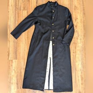 Harve Bernard Black Trench Coat, Women's Sz 14